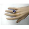 Image 4 : 9.39 CTW Natural Tanzanite And Diamond Ring In 14k Yellow Gold