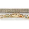 Image 2 : 13.57CTW Natural Sapphire And Diamond Bracelet In 14K Yellow Gold
