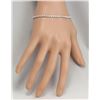 Image 3 : 3.55 CTW Natural Diamond Bracelet In 14K Solid White Gold