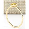 Image 3 : 0.52 CTW Natural Yellow Sapphire Ring In 14k Yellow Gold
