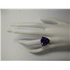 Image 4 : 14.31CTW Natural Amethyst And Diamond Ring In 14K Solid Yellow Gold