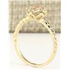 Image 3 : 1.20 CTW Natural Morganite Ring In 14k Yellow Gold
