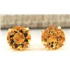 Image 1 : 3.00 CTW Natural Citrine Earrings 14k Solid Yellow Gold