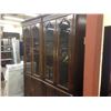 Image 2 : CHERRY TRADITIONAL 7' GLASS DOOR BOOKCASE