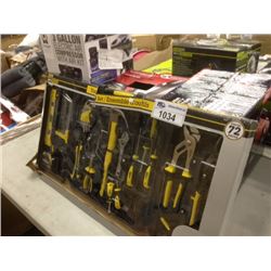 LOT OF HAND TOOLS, UTILITY HEATER, ETC.