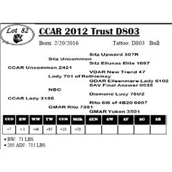 CCAR 2012 Trust D803