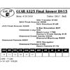 Image 1 : CCAR A325 Final Answer D815