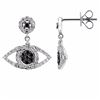 Image 1 : 14KT White Gold Diamond Earrings -# 6023-1