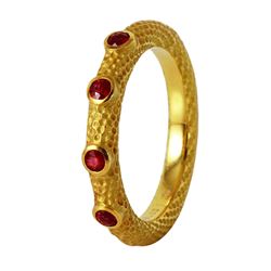 Jane Bohan 18KT Yellow Gold Ruby Ring -# 354