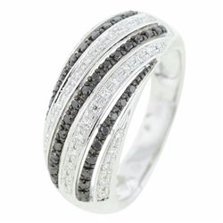 14KT White Gold Women's Diamond Ring -# 6046