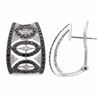 Image 1 : 14KT White Gold Diamond Earrings -# 6109