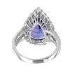 Image 4 : 14KT White Gold Tanzanite & Diamond Ring -# 1515
