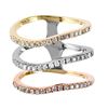 Image 3 : 10KT Two Tone Gold Diamond Ring -# 2104
