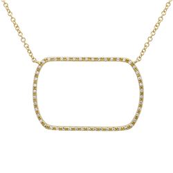 14KT Yellow Gold Diamond Necklace -# 7828