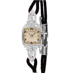 Antique Wittnauer 14KT Gold Diamond Watch -# 1686