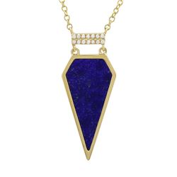 14KT Yellow Gold Gemstone Necklace -# 7957-1