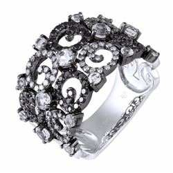 14KT White Gold Women's Diamond Ring -# 6139-1