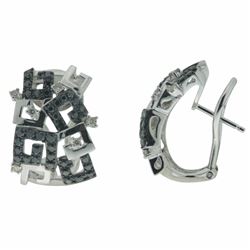 14KT White Gold Diamond Earrings -# 5864-1