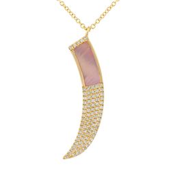 14KT Yellow Gold Gemstone Pendant With Chain -# 7681-1