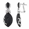 Image 1 : 14KT White Gold Diamond Earrings -# 6286