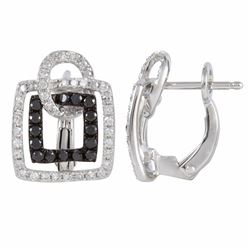 14KT White Gold Diamond Earrings -# 5841