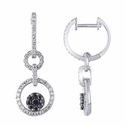 14KT White Gold Diamond Earrings -# 5939-1
