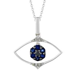 14KT  Gold Gemstone Pendant With Chain -# 7865-1