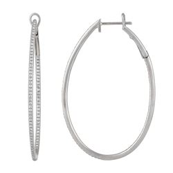 14KT White Gold Diamond Earrings -# 7698-1