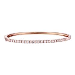 14KT Rose Gold Diamond Bangle -# 7565-1
