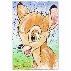 Bambi the Buck Stops Here Disney Limited Edition Serigraph by David Willardson, Numbered and Hand Si