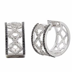 14KT White Gold Diamond Earrings -# 5994-1