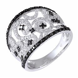 14KT White Gold Women's Diamond Ring -# 5898