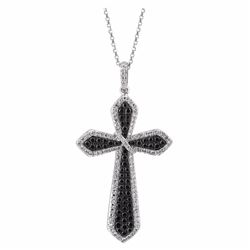 14KT White Gold Diamond Pendant With Chain -# 6148