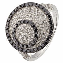 14KT White Gold Women's Diamond Ring -# 6029