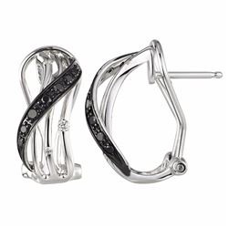 14KT White Gold Diamond Earrings -# 6141