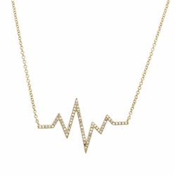 14KT Yellow Gold Diamond Necklace -# 7978