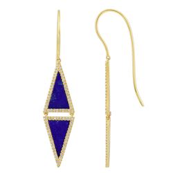 14KT Yellow Gold Gemstone Earrings -# 7910
