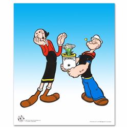Popeye Spinach Limited Edition Popeye Sericel with Official King Features Syndicate Seal! Includes C
