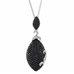 14KT White Gold Diamond Pendant With Chain -# 6287