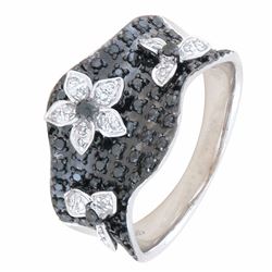 14KT White Gold Women's Diamond Ring -# 5978-1