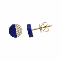 14KT Yellow Gold Gemstone Earrings -# 7807