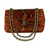 Image 1 : CHANEL Multi-Color Python Double Flat Bag  -# 592