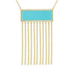 14KT Yellow Gold Gemstone Necklace -# 7928-1