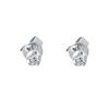Image 2 : 14KT White Gold Diamond Stud Earrings -# 6597
