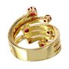 Image 4 : 14KT Yellow Gold Ruby & Diamond Ring -# 2086