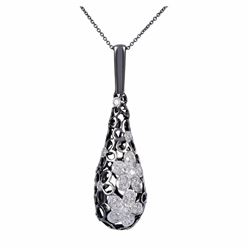 14KT  Gold Diamond Pendant With Chain -# 6248