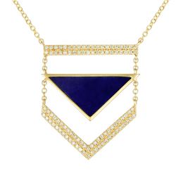 14KT Yellow Gold Gemstone Necklace -# 7902