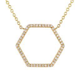 14KT Yellow Gold Diamond Necklace -# 7887