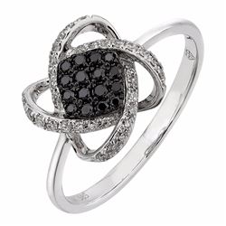 14KT White Gold Women's Diamond Ring -# 6379-1