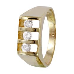 14KT Yellow Gold Diamond Ring -# 1203